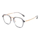 Прозрачно-серый | Розово-золотой-C02 & Защита от синего света, 0 диоптрий, линзы