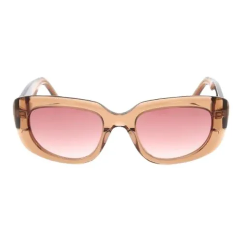 UENO Eyewear Ацетат Кошачий глаз Солнцезащитные очки Женские Желтый