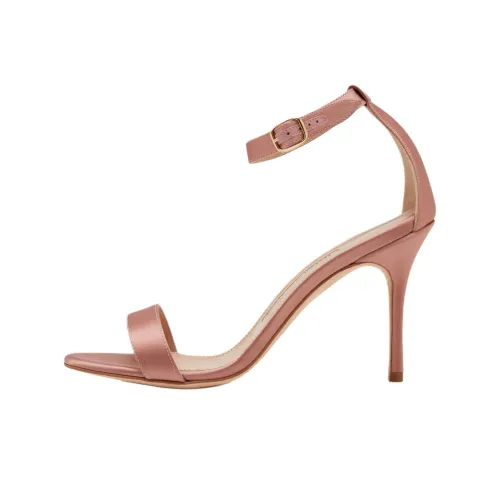 MANOLO BLAHNIK CHAOS One Ремешок Сандалии 9 см Женские Светло-розовые