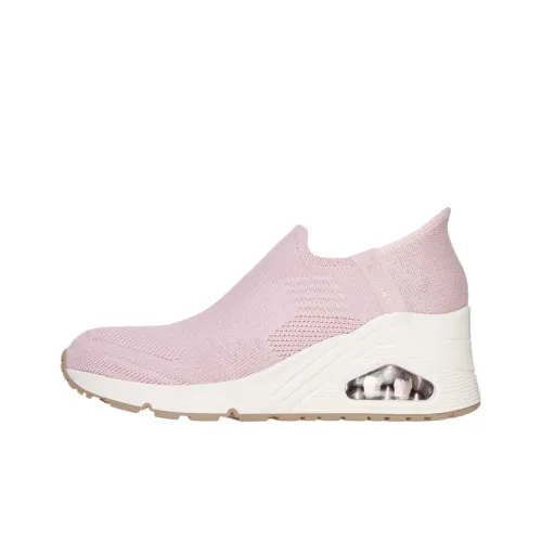 Skechers Uno Wedge Kickin' KNIT Низкий Топ Повседневная Обувь Женская Розовая