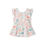 Белый с цветами