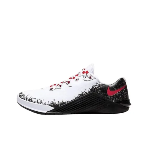 Nike Metcon 5 Slip-resistant Abrasion-resistant Low-top Беговые кроссовки Women's White Black