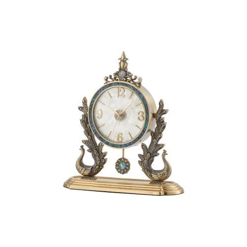 HENSE Кварцевый механизм металлические настольные часы унисекс матовый жемчужный цвет HD8319