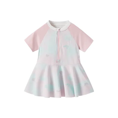 JELLYBABY Детский купальник розово-фиолетовый для детей 3-7 лет