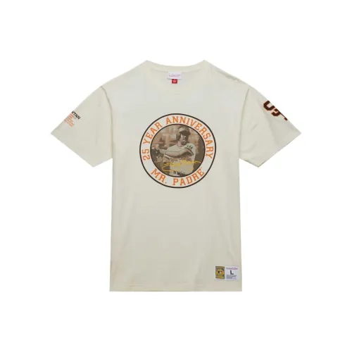 MITCHELL NESS T-Shirt Мужской Кремовый