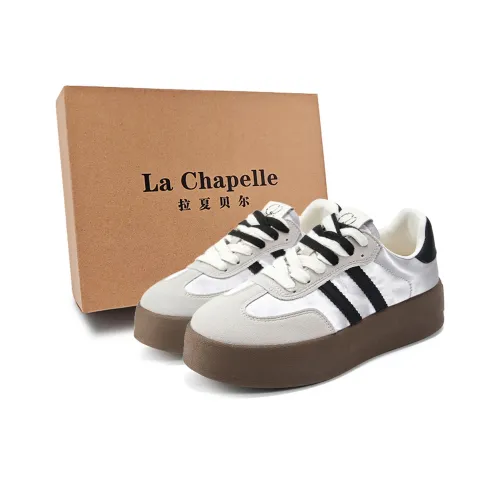 La Chapelle Немецкие армейские кроссовки Low Топ Бежевый серебристый Серый Женские