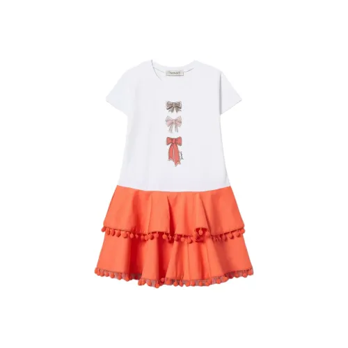 TWINSET Milano Платье SS25 Оранжевый Детский