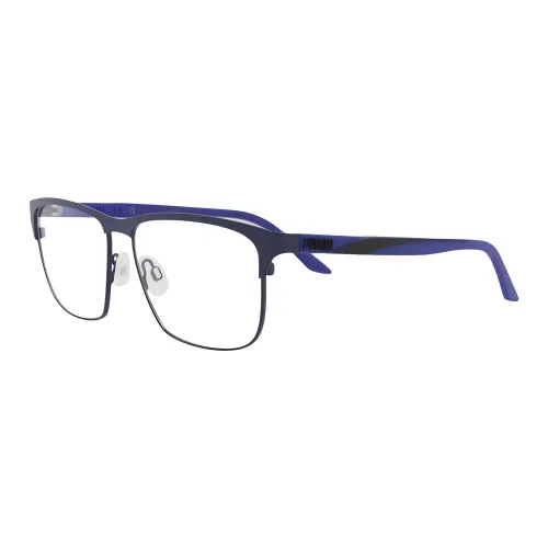 PUMA Металл Прямоугольные Оправы для очков Мужские Синие