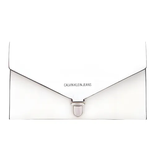 CALVIN KLEIN Искусственная кожа Клатч Стандартный Женская Белый