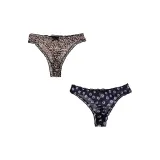 2 пачки (Черный + Леопард с принтом)