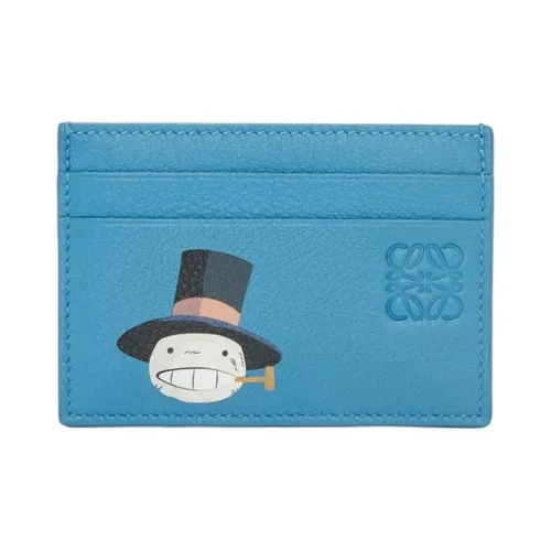 LOEWE Коровья кожа Держатель для карт Женский Синий