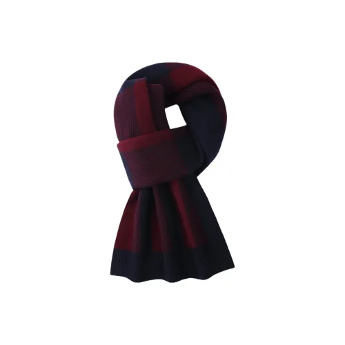 LIBO Шарфы из овечьей шерсти вязаные Мужской