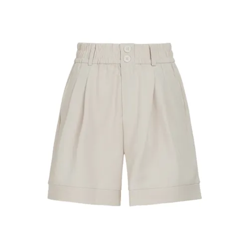 Wen Shan Повседневные шорты Женские Ecru