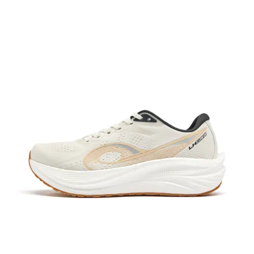 QIAODAN Navigation 600 Беговые кроссовки Низкий топ Береза Белый Черный Мужской