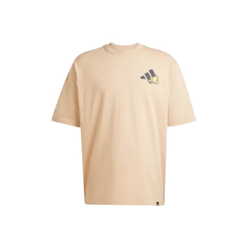 Adidas T-Shirt Унисекс Теплый Песочный