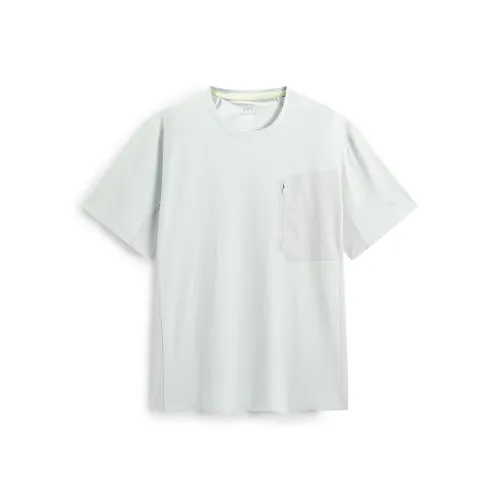 PEACEBIRD MEN Морозно-белый Зеленый 1 Мужская T-рубашка