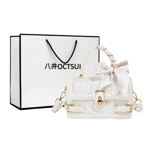 OCTSUI ПУ (полиуретан) Сумка через плечо Сумка Женская Розовая Белая