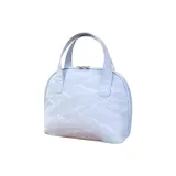 Синяя текстурированная двойная портативная сумка-купол