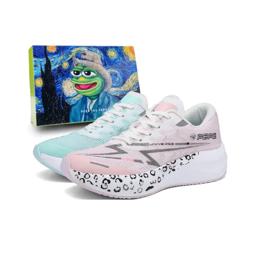 Пепе Фрог Амортизация Дышащий Поддерживающий Сбалансированный Легкий Низкий Отскок Низкий Топ Беговые кроссовки Унисекс