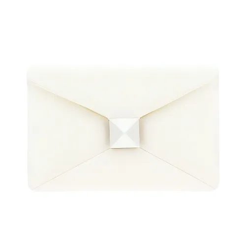 Valentino One Stud Овечья шкура Сумка через плечо Сумка на плечо Женская Белая