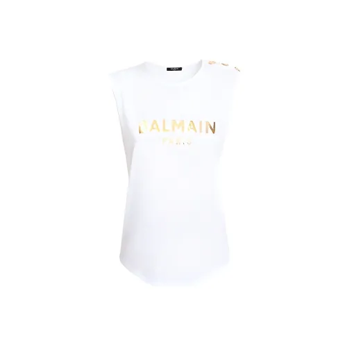 BALMAIN Белые Женские Футболки