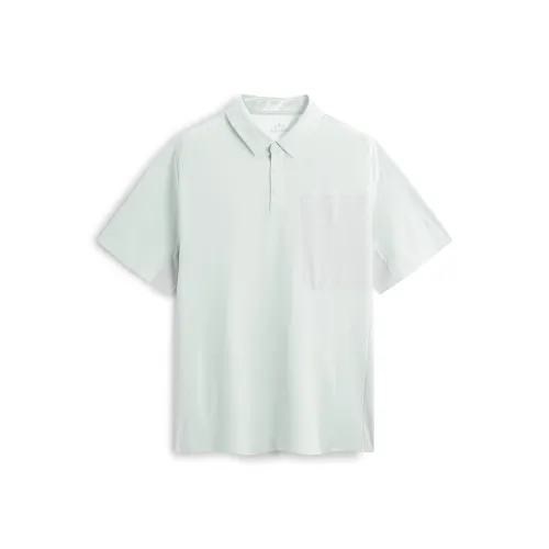 PEACEBIRD MEN Шалфейный Белый 1 Мужская Поло