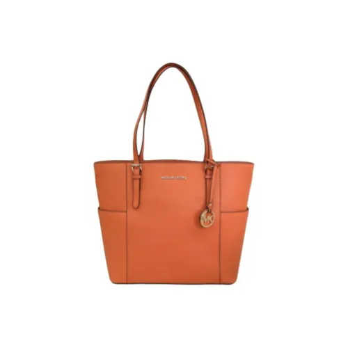 MICHAEL KORS Jet Set Кожа Тоут Сумка Сумка для покупок Сумка на плечо Женская Апельсин