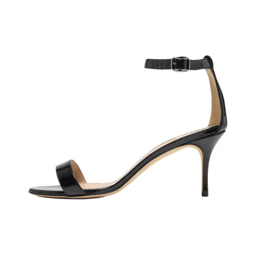 MANOLO BLAHNIK CHAOS One Ремешок Сандалии 7 см Женские Черные