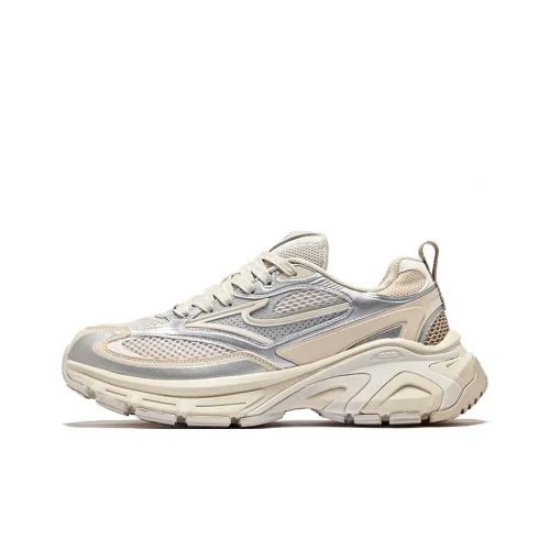 Erke Hongyu 2,0 Устойчивый к истиранию Дышащий Отводящий влагу Низкий Топ Тяжелая подошва Кроссовки Мужские Дикий Серый Теплый Лен