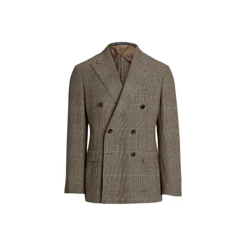 Polo Ralph Lauren Бизнес-костюм Пальто Мужской Коричневый