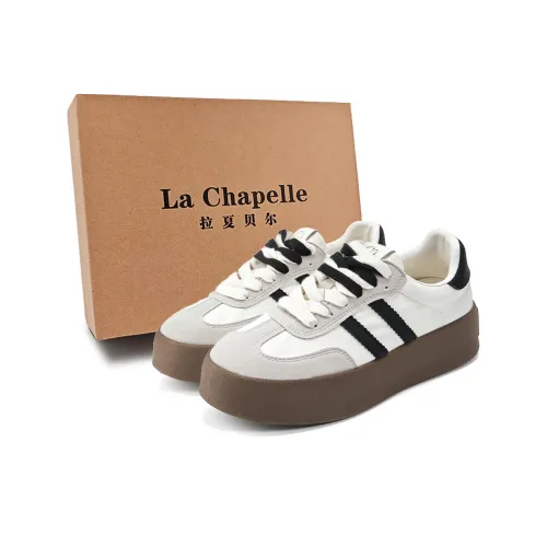 La Chapelle Немецкие армейские кроссовки Low Топ Белый черный Женские
