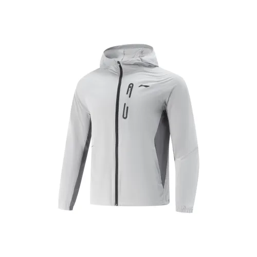 LINING Variety Тренировки Коллекция Тренчкот Мужской Coin Серый Элегантный Серый