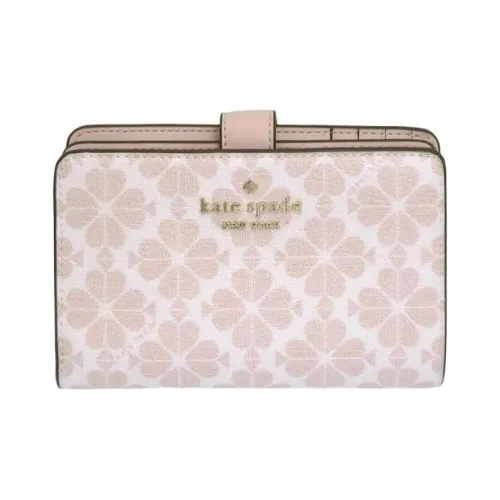 Kate Spade PVC Поливинилхлорид Кошелек Средний Женский Розовый Дымчатый