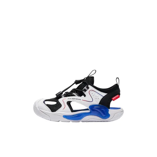 Antakids Легкий Амортизация Дышащий Быстросохнущий Низкий Топ Детские Сандалии Черный Белый Для Детей Возрастом 3-7 Лет