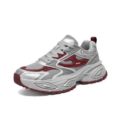 BAKE Противоскользящий и Дышащий Низкий Топ Кроссовки с Толстой Подошвой Мужские