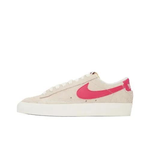 Nike Blazer Low '77 Slip-Resistant Abrasion-Resistant Low Top Скейтборд Кроссовки Женские Бежево-Розовые
