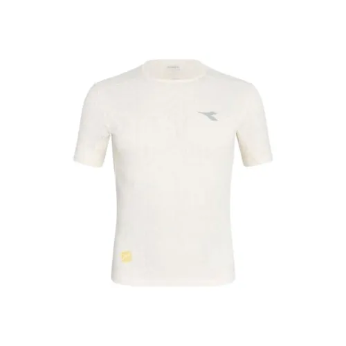 Diadora Бежевый Мужской T-Рубашки