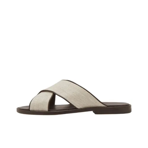 MANOLO BLAHNIK Слипоны Мужской Кремовый