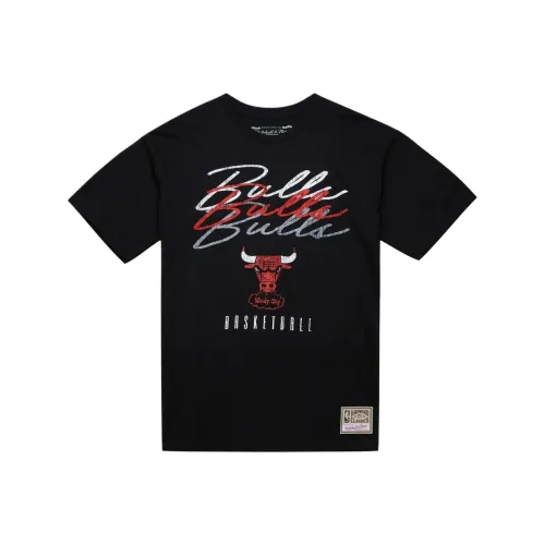 MITCHELL NESS SU25 100% хлопок T-рубашка унисекс черная