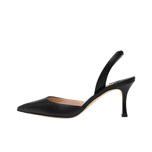 MANOLO BLAHNIK Carolyne Узкий каблук Высокие каблуки 7 см Женские Черный