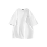 [Dense 100% cotton] Белый (Mz Свобода Continuous Логотип на груди)