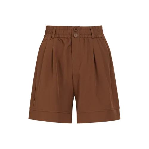 Wen Shan Повседневные шорты Женские Карамель