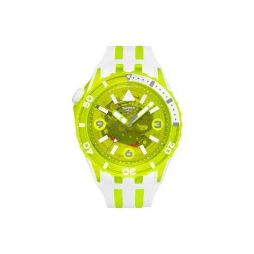 Swatch Quartz Механизм Мужские часы 44 мм Желтые