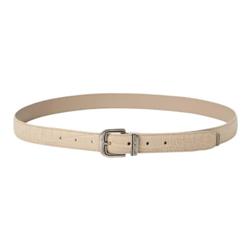 BRUNELLO CUCINELLI Натуральная кожа Металл Кожаные ремни Мужской Коричневый