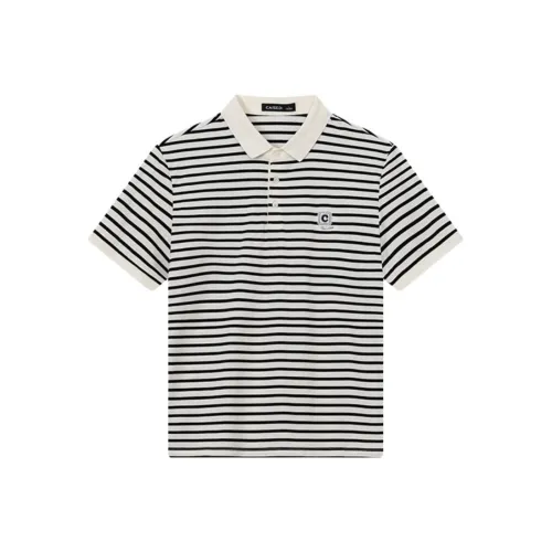 CAISEDI Белая Мужская T-Рубашка