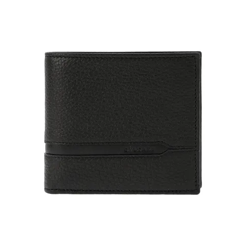 BVLGARI Кожа Кошелек Мужской Черный