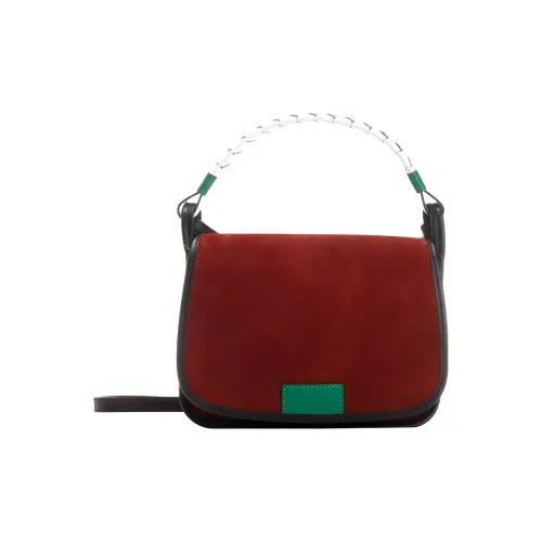 LONGCHAMP Le Foulonné Сумка через плечо из коровьей кожи с отделением средний размер женская ржаво-красный