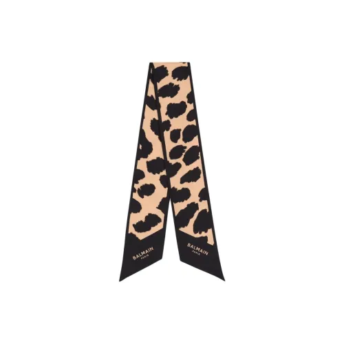 BALMAIN Шелк Шелковые шарфы для женщин Светлый умбра
