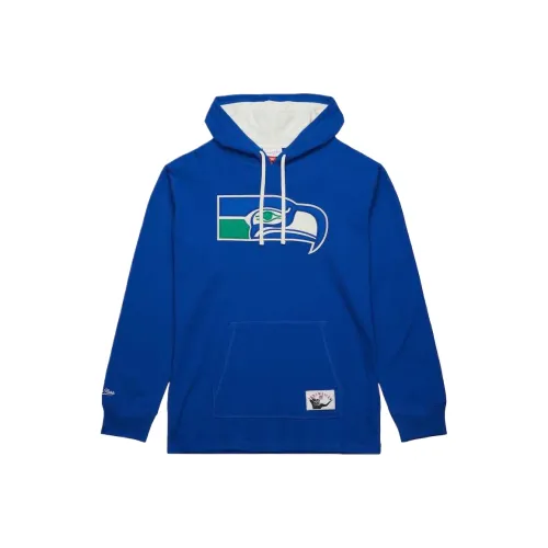 MITCHELL NESS Королевский Seattle Seahawks Винтаж Толстовка Мужской Синий