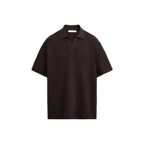 ZARA Deep Темно-красная мужская поло